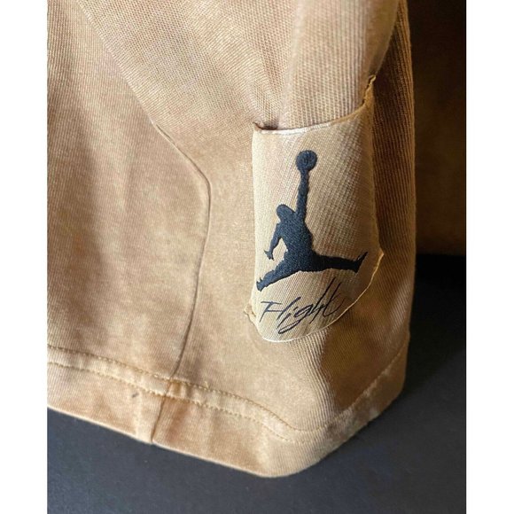 Nike Air Jordan Flight Heritage 85 T-Shirt Tan Wash Michael Chicago Bulls XXL - Picture 4 of 7